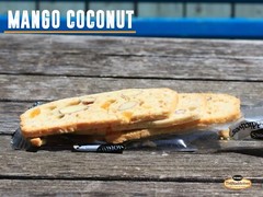 2 Packs THINaddictives Mango Coconut Almond Thin Cookies 25 ct 1.27 lb Each Pack