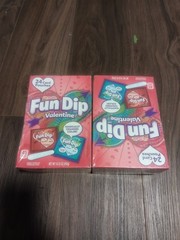 (2) Fun Dip Valentine’S 24 Count,10 Oz Card Pouches in Box