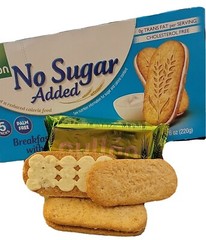 GULLON YOGURT WHOLE GRAIN BISCUITS SUGAR FREE NO CHOLESTEROL 2 PKS OF 5