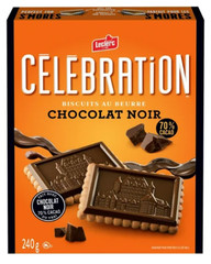 Celebration Butter Cookies with Dark Chocolate, 240g (4 Pack)