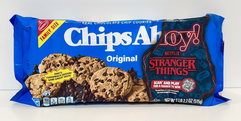 Throwback Chips Ahoy Original Cookies Family Size Stranger Things – 1lb 2.2oz