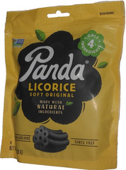 Panda Black Licorice Liquorice Flavor NON GMO 3-7 Oz (200g) 3 Ingredients