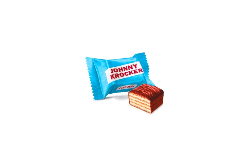 Ukraine Sweet Roshen Coconut Cream Candies Johnny Krocker Crispy Waffles 1000g