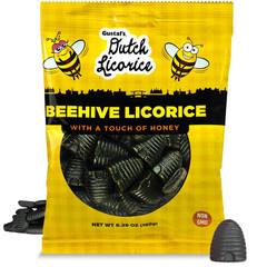 Gustaf’S Beehive Dutch Licorice Drops – 5.2Oz Bag – Sweet Honey Black Licorice