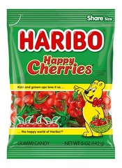 5 oz Haribo Twin Cherry Gummy Candies – Vibrant Chewy Treats for All Ages