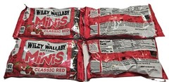 4x Bags Wiley Wallaby Soft & Chewy Classic Red Gourmet Licorice 3.5oz Fat Free!