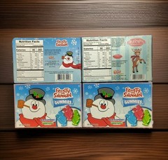 4× FROSTY THE SNOWMAN Gummies Theater Box Candy + Bonus Rudolph 3 OZ EACH Lot
