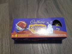 Cadbury Caramel Eggs, 4-count Box, 4.8-Ounce