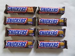 (8) Count Lot Of Snickers Candy Bars 1.86 Oz Each Bar Yummy!