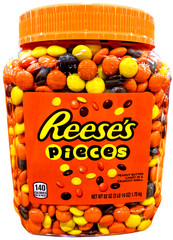 Hershey Reese’s Pieces Peanut Butter Candy 62 Ounce Jar EXP 10/2026