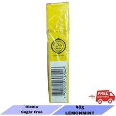 3 X 40g Ricola Herbal Sugar Free Fresh Pearls Lemon Mint Chewy Refreshment