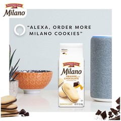 Luxurious Milano Sandwich Cookies – Chocolate Orange Flavor, 7 Oz Pouch
