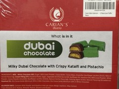 Dubai Chocolate Bar Pistachio Cream & Kadayif 6.6 Oz *Viral TikTok Chocolate*