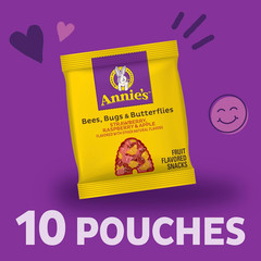Annie’S Organic Bees, Bugs, and Butterflies Fruit Flavored Snacks, 10 Pouches, 7