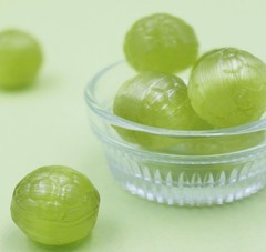Green Grape Flavor Candy, Juicy & Refreshing 2 inches x 2 x 1 inch