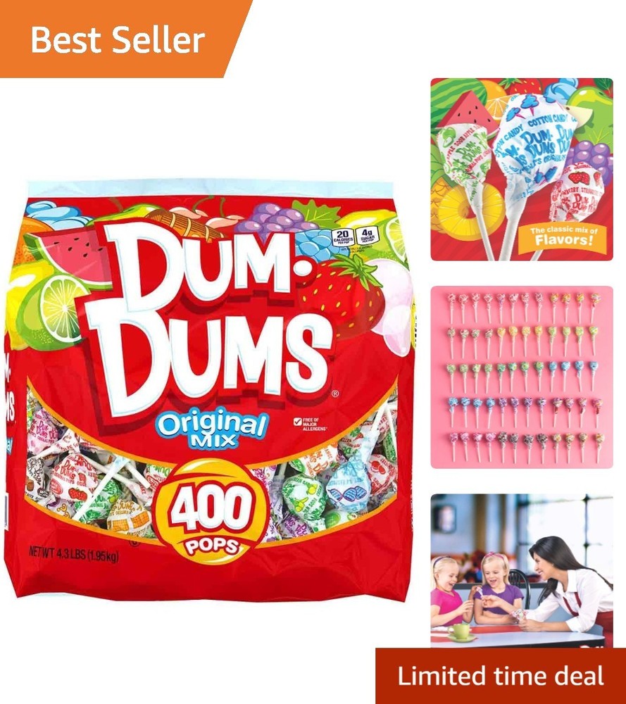 Classic 400 Ct. Lollipop Mix – Individually Wrapped, Perfect for Any Occasion