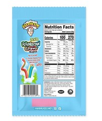 3oz/8ct Bag WARHEADS Sour RAINBOW CHEWZ Ropes Easter Candy Tartness & Sweetness