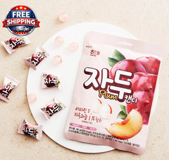 Plum Flavor Hard Candy, Sweet & Tangy, Juicy Taste, 4.59 Oz (130G) X 2-Pack