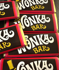 Willy Wonka Chocolate Bar with Golden Ticket Hershey’s Milk Chocolate Included