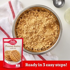 Betty Crocker Peanut Butter Cookie Mix, Makes twelve (12) 2-inch Cookies, 7.2 oz