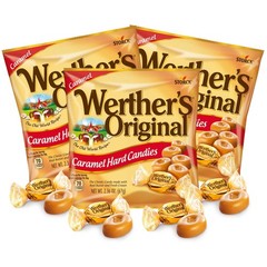 Werther’s Original Caramel Hard Candy, Shareable Bite Sized Pieces 2.36 Ounces