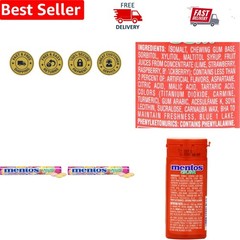 -Friendly Mixed Fruit Chewy Mints in Convenient Tube – Great for Gifting
