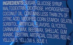 Pack of 12 9 Ounce Orange Blue White Sugar Candy by Perfetti van Melle