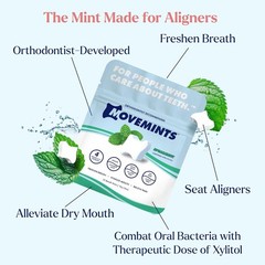 7 Count Variety of Clear Aligner Mints – Hygienic Breath Freshener for Aligners