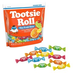 Tootsie Roll Fruit Chews Assorted Fruity Candy Gluten Free 14.37oz Bag