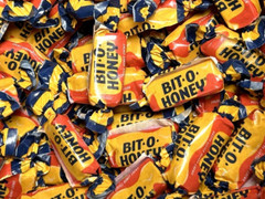 Bit-O-Honey Chewy Candy – BULK CANDY- 100 PIECES- An Old Fashioned Classic!