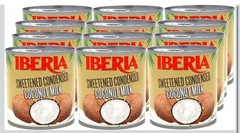 Iberia Sweetened Condensed Coconut Milk, 11.6 Oz (Pack of 12). BB: 05/15/27