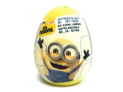 MINIONS yellow plastic Surprise egg with toy-Designs May Vary -Collector’s Item