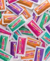 2.3 Oz Bag Smarties Original Candy Pouches Pack Of 25 Gluten-Free Peanut-Free D