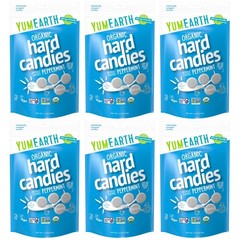 YumEarth Organic Wild Peppermint Hard Candy, 3.3 Ounce (Pack of 6)