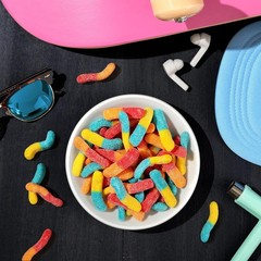 Deliciously Tangy Sour Brite Crawlers Gummy Worms – 7.2 oz Celebration Candy