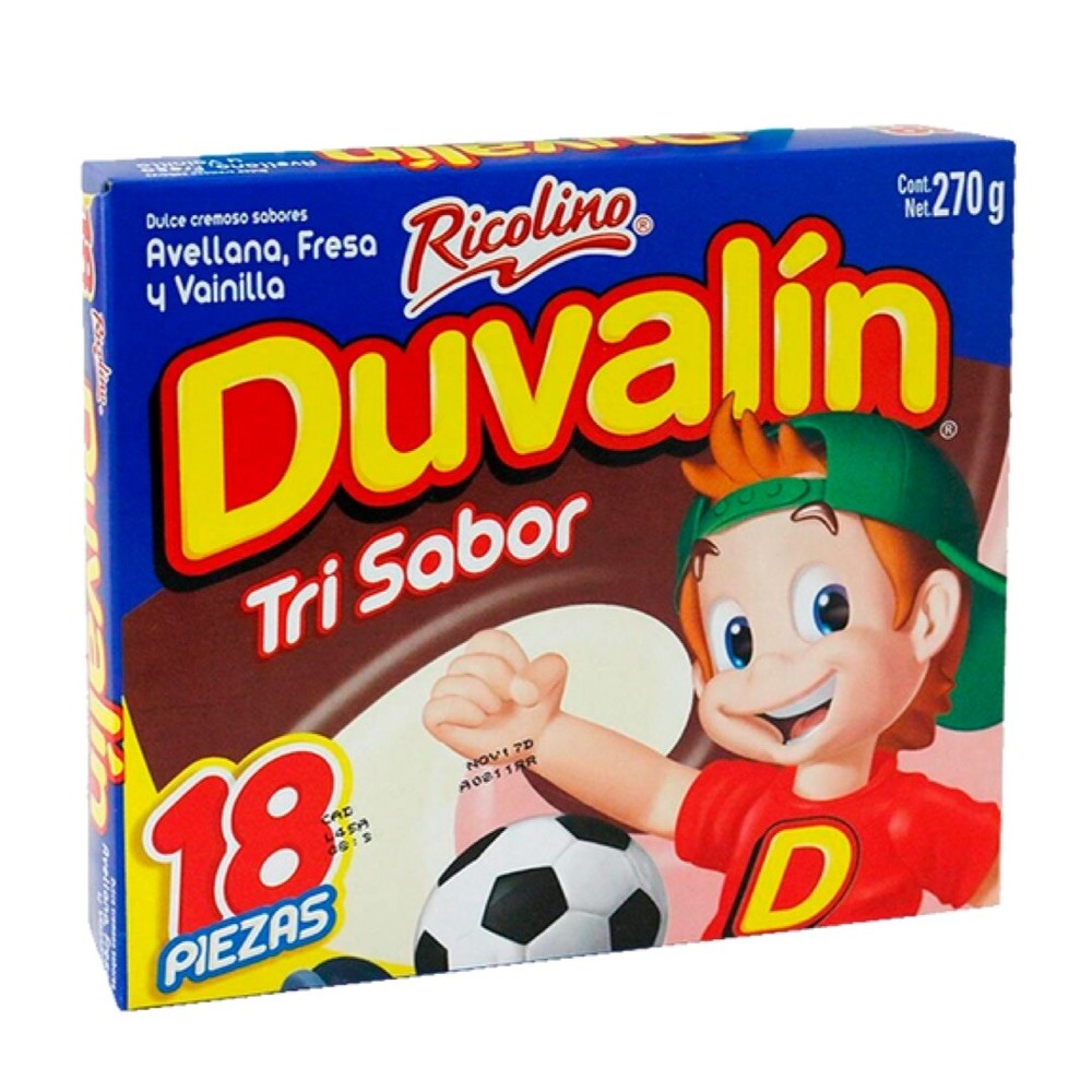 Duvalin Assorted All Flavors 18-pcs boxes Net Wt 9.5oz Mexican Candy