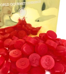 SweetGourmet Cherry JuJu Coins | Zachary Bulk Unwrapped Soft Candy |
