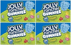 4x Jolly Rancher Gummies Sours Flavor 99g Sour & Chewy Gummy Candy Theatre Box