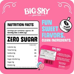 Sugar Free Cotton Candy Mints – 50 Count Tin (Pack of 6) | Kosher Certified, …