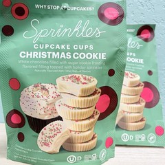Sprinkles Cupcake Cups | Christmas Cookie | BB: 12/18/2026 | 2 Bags (14 Pieces)