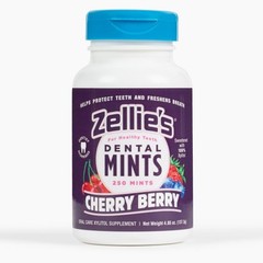 Zellie’s |100% Xylitol Sugar Free Cherry Berry Breath 250 Count (Pack of 1)