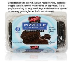 SOPHIA Wafers Cookie Crispy PIZZELLE CHOCOLATE 2 PACK x 198g ❗Lactose free❗