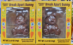 Trader Joe’s Break Apart Bunny 2.47oz 70g (2 Boxes)