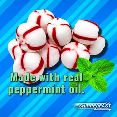 Soft Peppermint Puffs, Natural(1 Pound) Net Wt. 16oz. Candy Medium