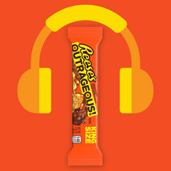 OUTRAGEOUS! King Size Peanut Butter, Caramel & Pieces Candy Bar 2.95 Oz