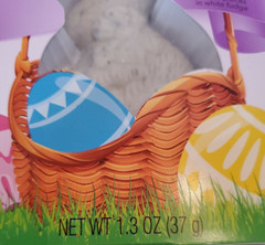 Russell Stover Cookies & Crème Chocolate Bunny Rabbit 1.3oz-New(See Below)