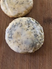 Keto Iced Lemon Poppy Cookies *Gluten Free* Diabetic Friendly* Only 1 Net Carb!