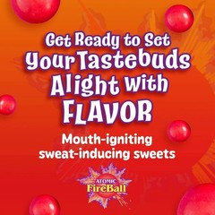 Wonka Atomic Fireball, Candy, Cinnamon Flavor, Individually Wrapped, 7.5 g…