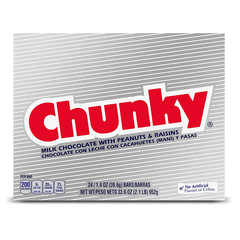 , Bulk 24 Pack, Milk Chocolate with Peanuts and Raisins Individually Wrapped Can