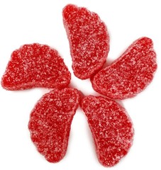 SweetGourmet Cherry Fruit Slices Red Jelly Candy Bulk | 2 Pounds